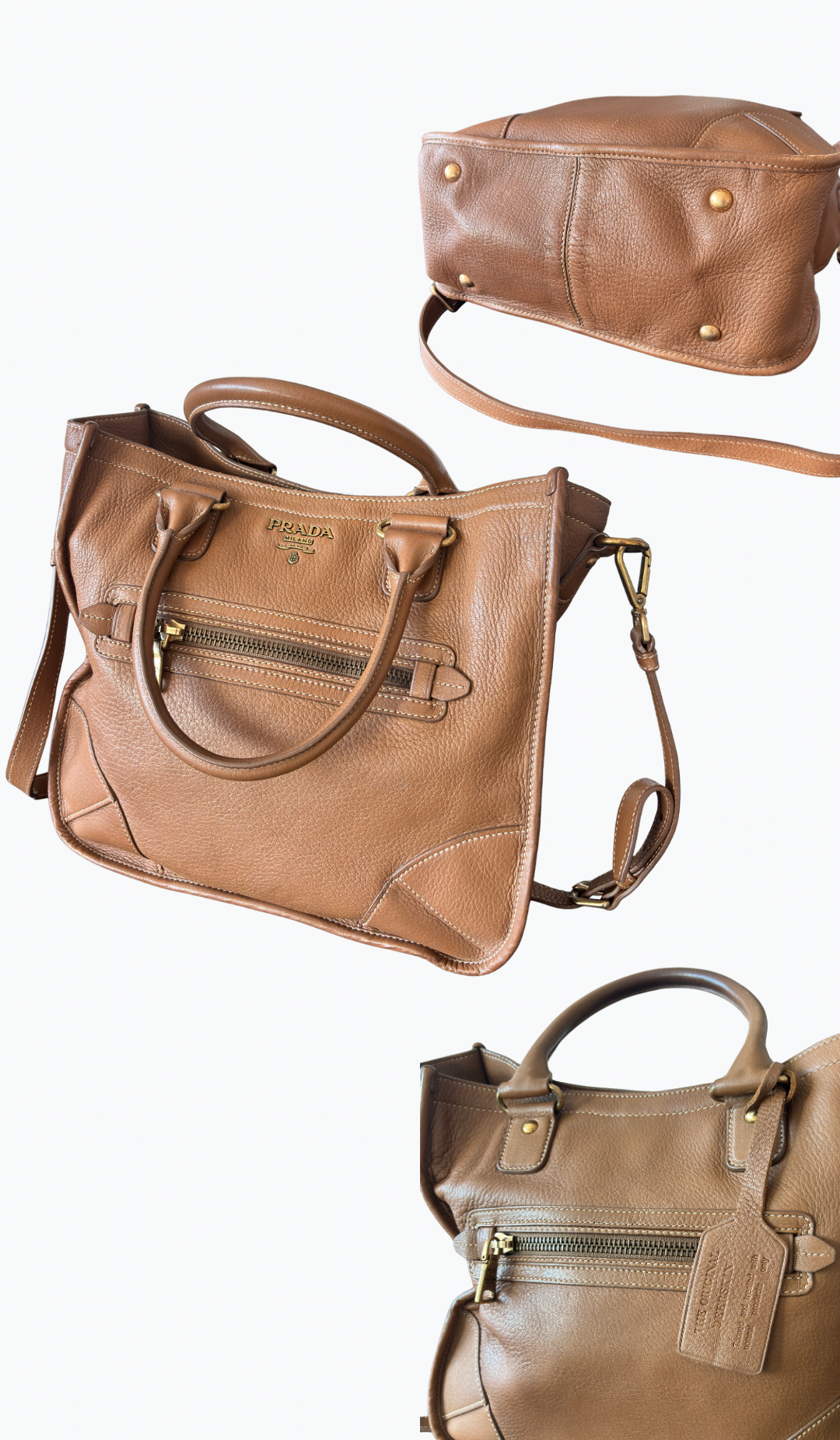 Prada Vitello Daino Handtasche