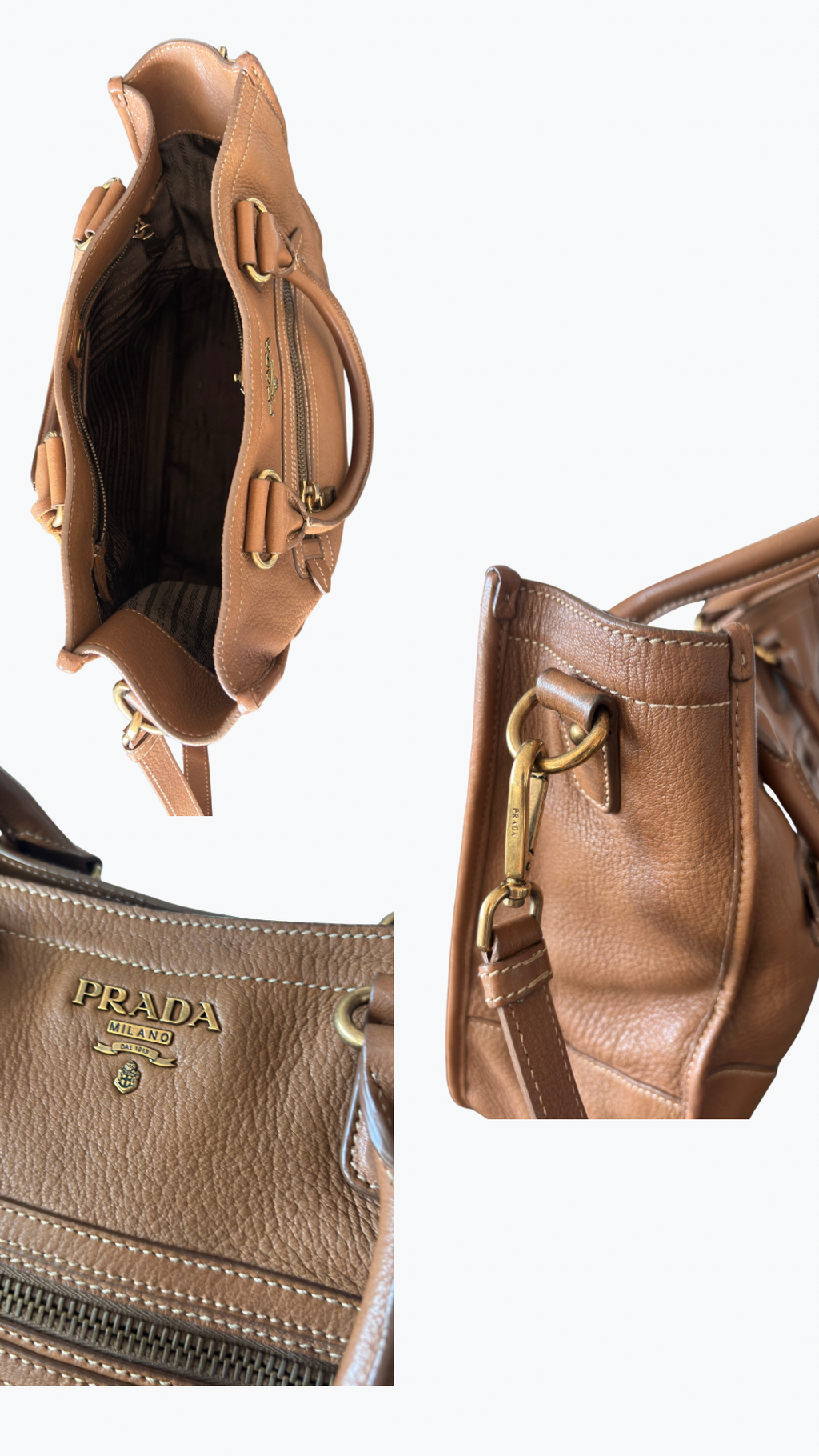 Prada Vitello Daino Handtasche
